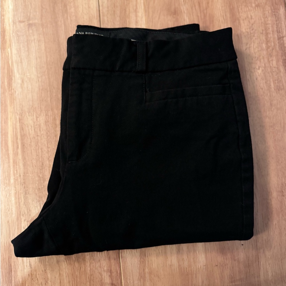 Banana Republic Sloan Curvy Fit Black Slim Pants / Slacks - Picture 3 of 4